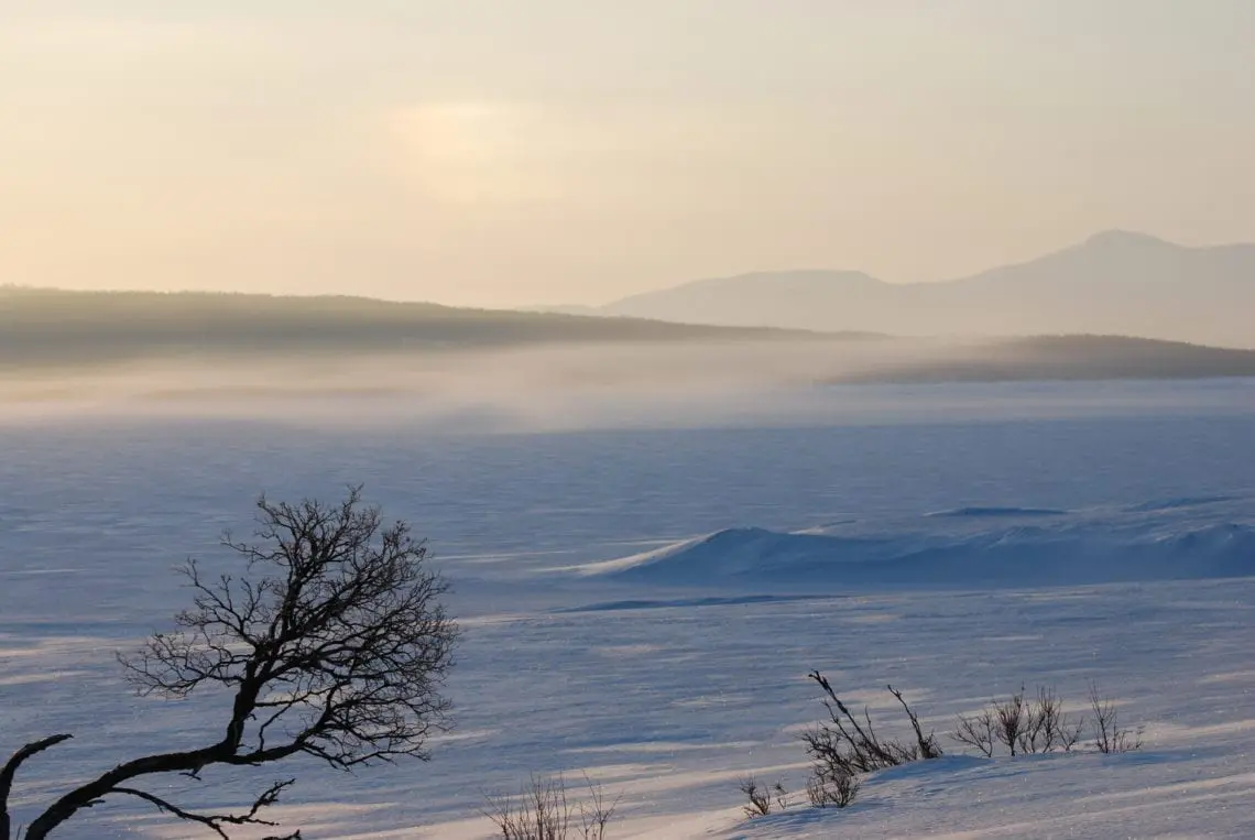 Bekkosen over Aursunden mot Vigelfjella
